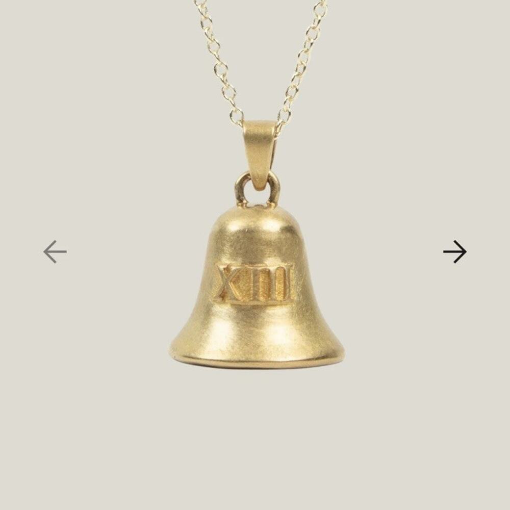 Brand New Official Taylor Swift SPEAK NOW TV XIII Bell Necklace 18k Gold Plated